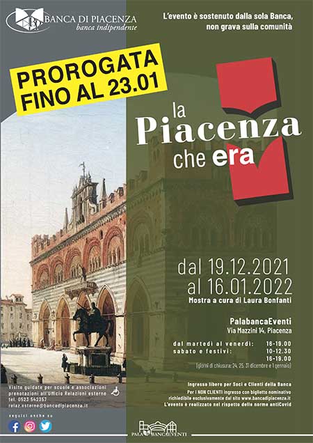  «La Piacenza che era», prorogata fino al 23 gennaio