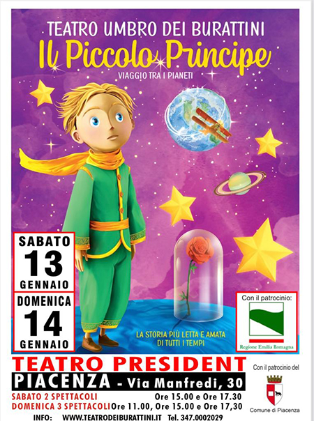 Il Teatro Umbro dei burattini al President con “Il Piccolo Principe”