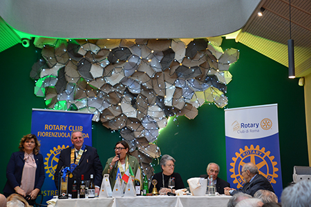 Lincontro tra il Rotary Club Fiorenzuola dArda e in occasione del centenario del Rotary CLub Roma