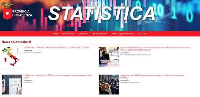 Il nuovo Portale Statistica della Provincia di Piacenza