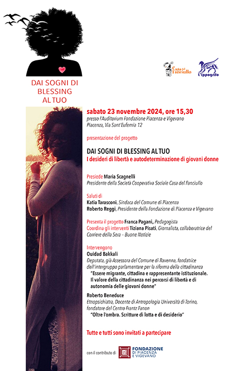 «Dai sogni di Blessing al tuo», il 23 la presentazione del progetto