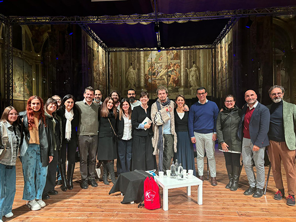 foto gruppo talk con Ruffini