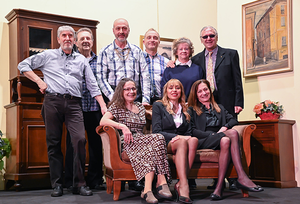 Al President L'Allegra Combriccola di Borgonovo con una commedia inedita