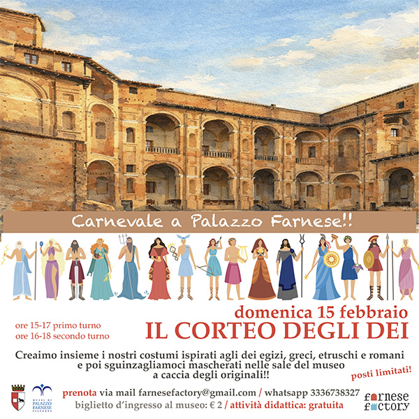 Festeggiare San Valentino e Carnevale a Palazzo Farnese? Si può!