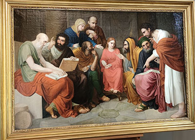 Il dipinto di Gaspare Landi Ges disputa con i dottori al tempio