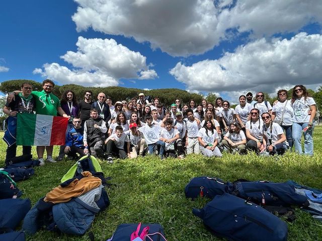 gruppo besurica Piacenza al giubileo adolescenti 