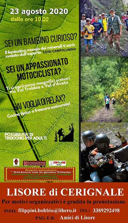 locandina manifestazione a lisore di cerignale