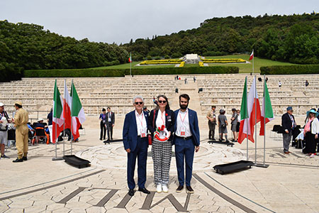 Teresa Musial con Francesco e Pietro Casali