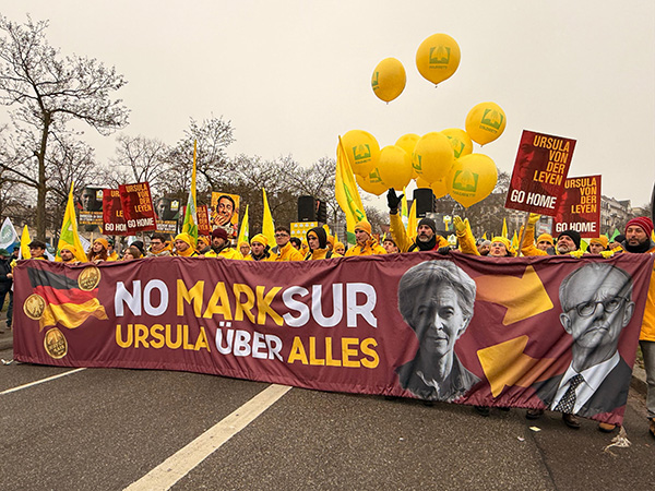 La protesta a Strasburgo