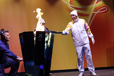 Piacenza accensione braciere