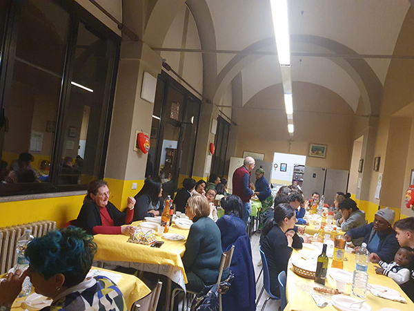 cena protezione giovane con scout fiorenzuola
