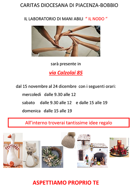 Vetrina solidale il Nodo Natale 2025